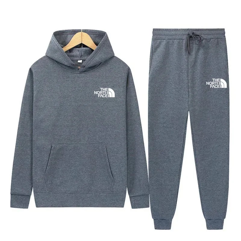 2025 Autumn Unisex Printed Casual Tracksuit – Hoodie & Joggers