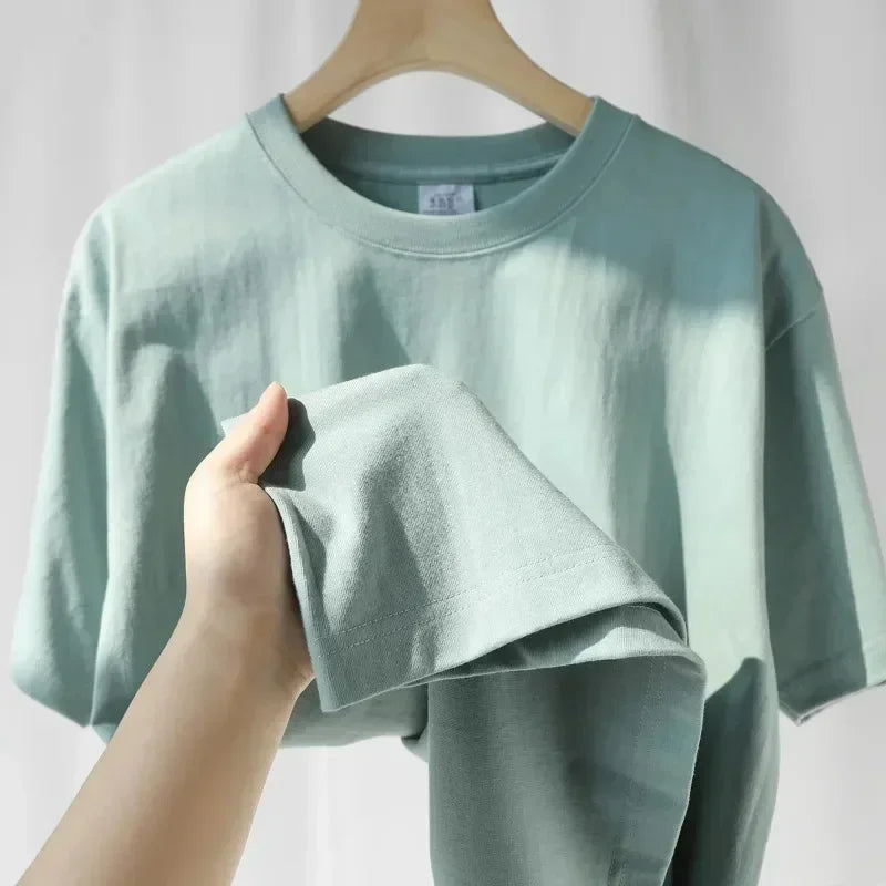 Pure Cotton Short Sleeves T-shirt Men Casual