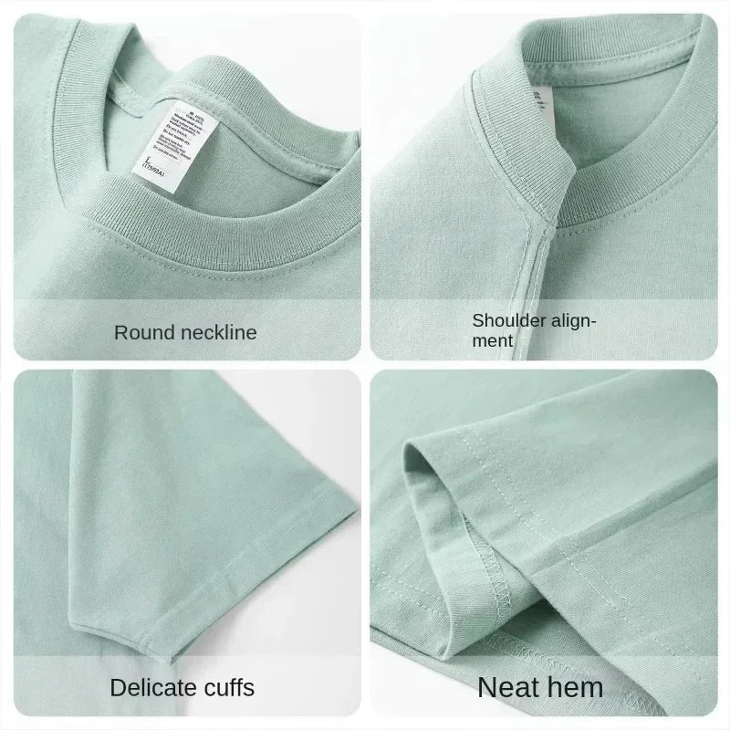 Pure Cotton Short Sleeves T-shirt Men Casual