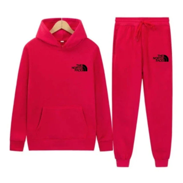 2025 Autumn Unisex Printed Casual Tracksuit – Hoodie & Joggers