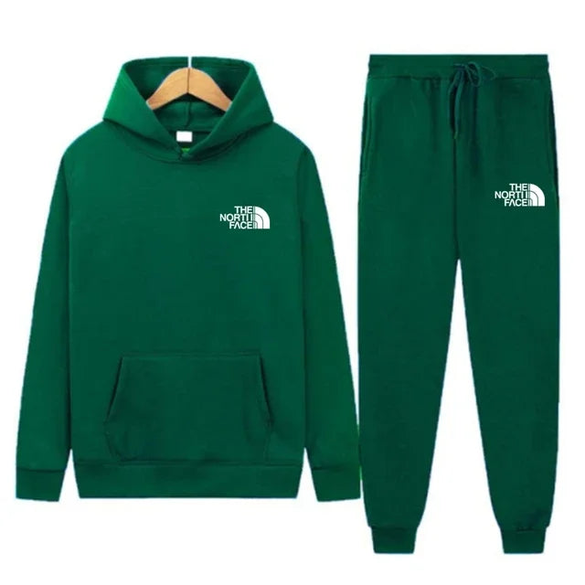 2025 Autumn Unisex Printed Casual Tracksuit – Hoodie & Joggers