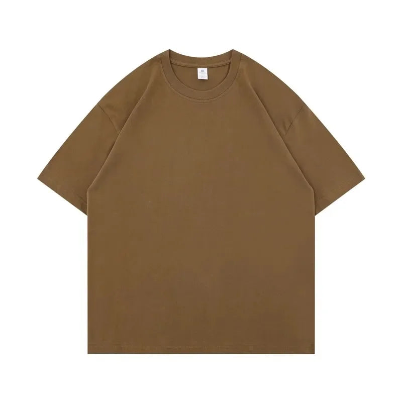 Pure Cotton Short Sleeves T-shirt Men Casual
