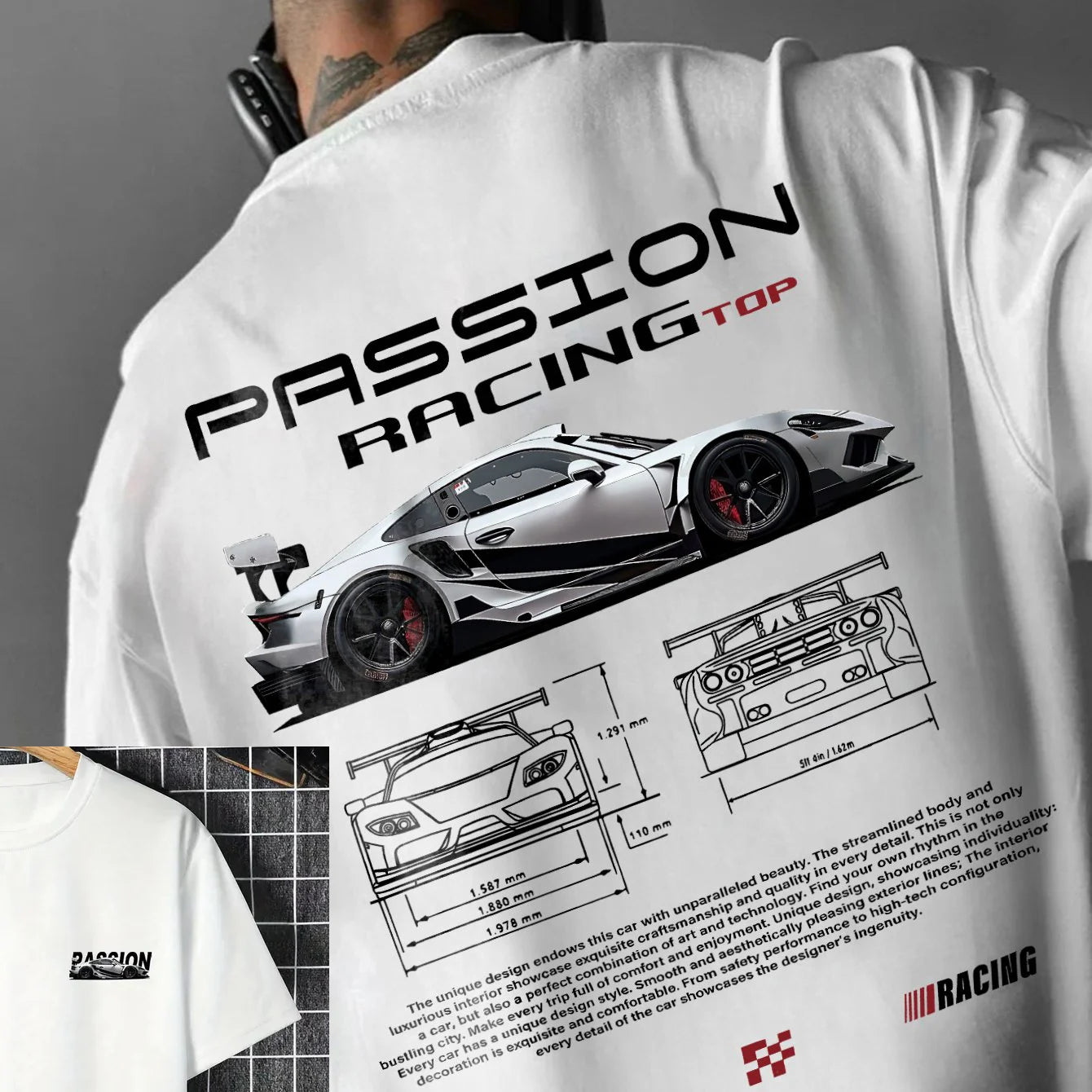 Men’s cotton graphic tee with a relaxed summer fit