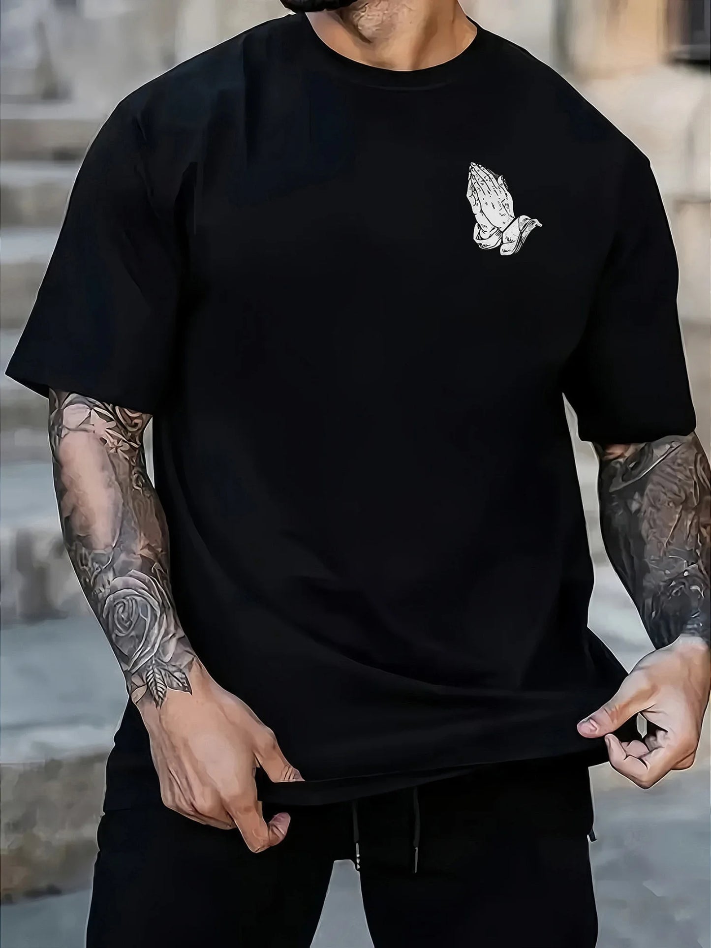 Men’s summer cotton “Only God Can Judge Me” graphic tee
