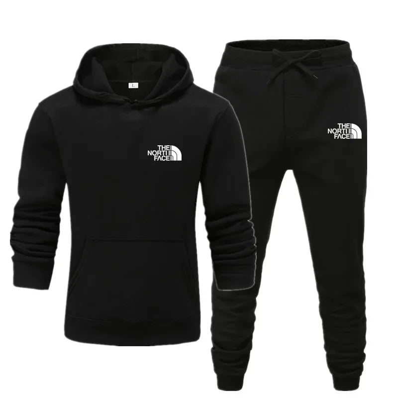 2025 Autumn Unisex Printed Casual Tracksuit – Hoodie & Joggers