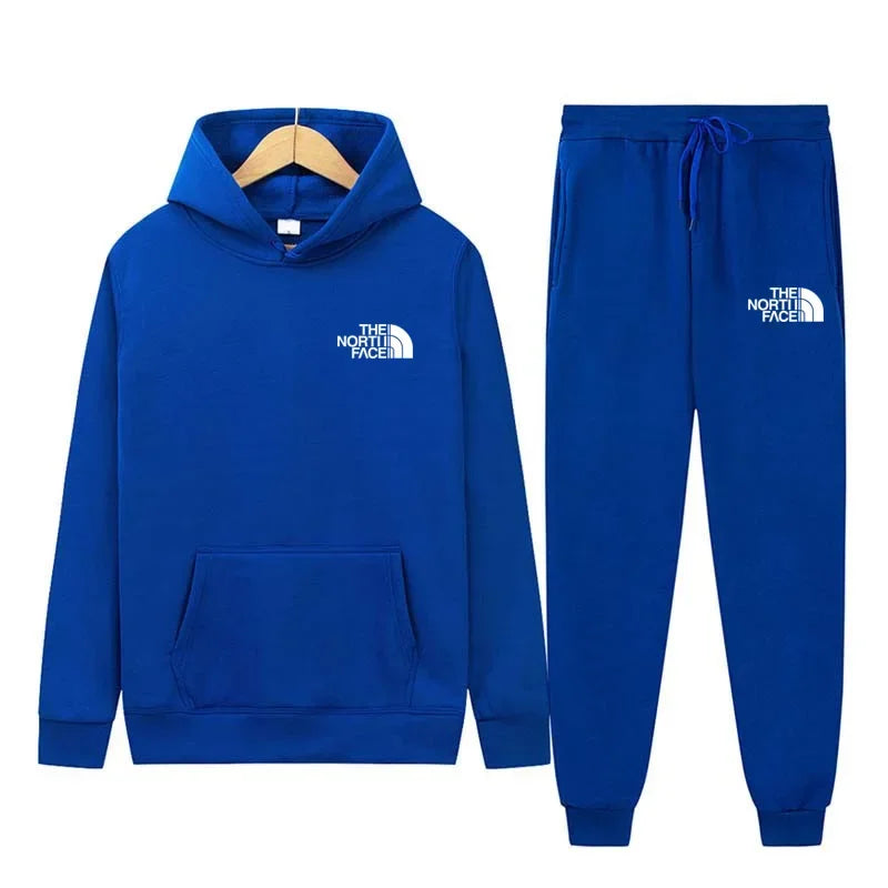 2025 Autumn Unisex Printed Casual Tracksuit – Hoodie & Joggers