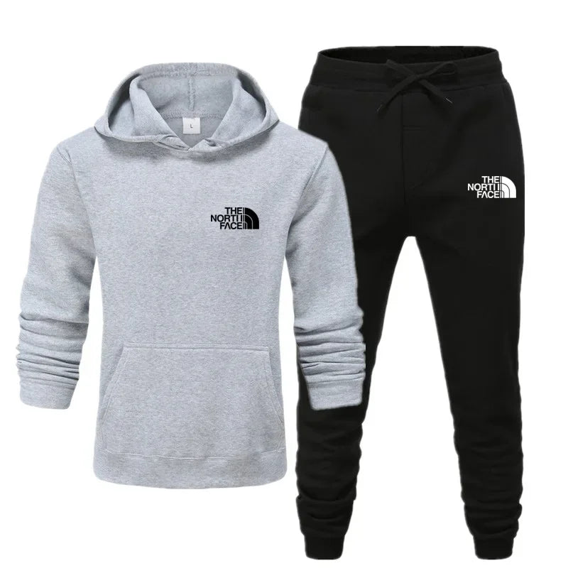 2025 Autumn Unisex Printed Casual Tracksuit – Hoodie & Joggers