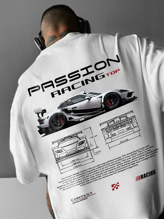 Men’s cotton graphic tee with a relaxed summer fit