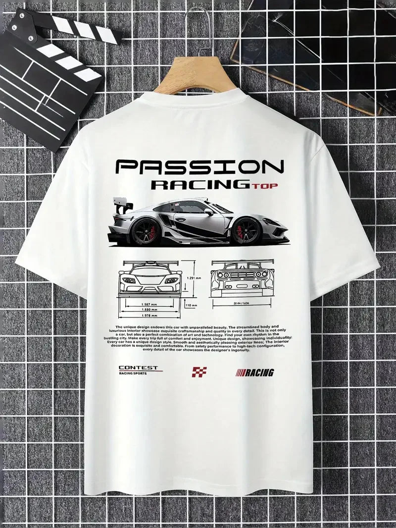 Men’s cotton graphic tee with a relaxed summer fit