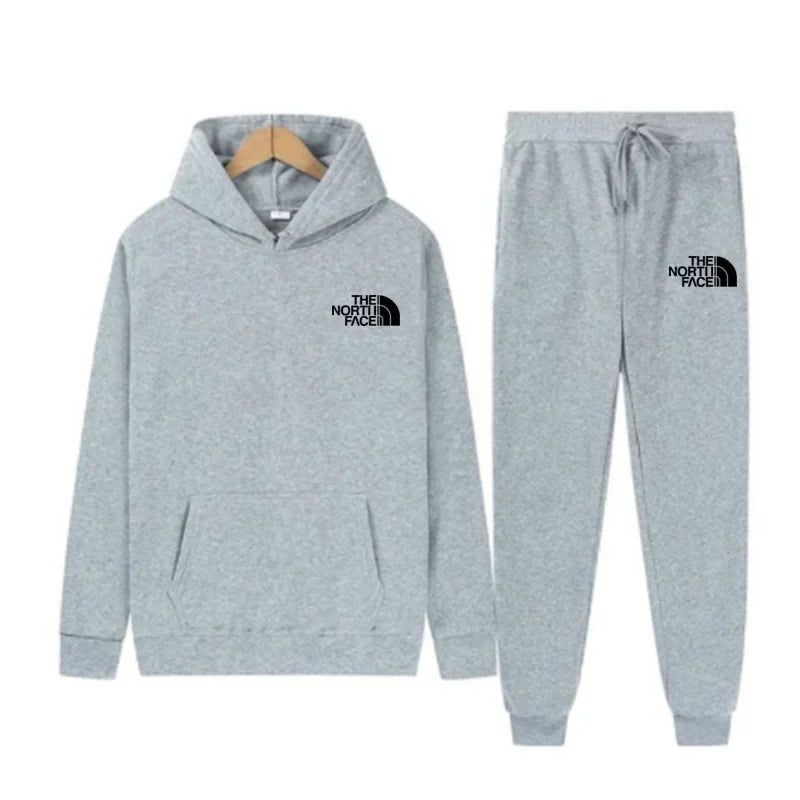 2025 Autumn Unisex Printed Casual Tracksuit – Hoodie & Joggers