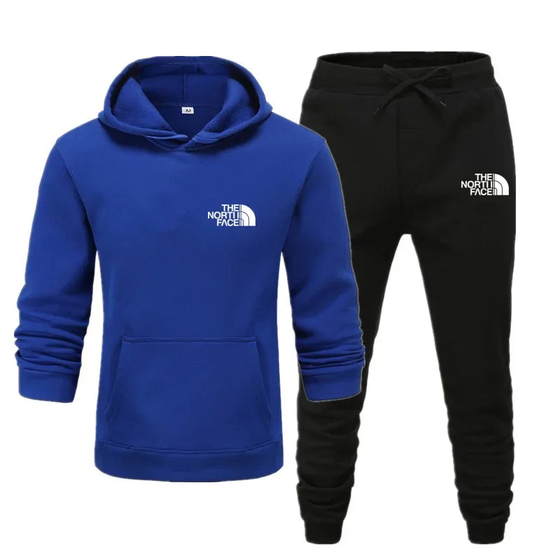 2025 Autumn Unisex Printed Casual Tracksuit – Hoodie & Joggers