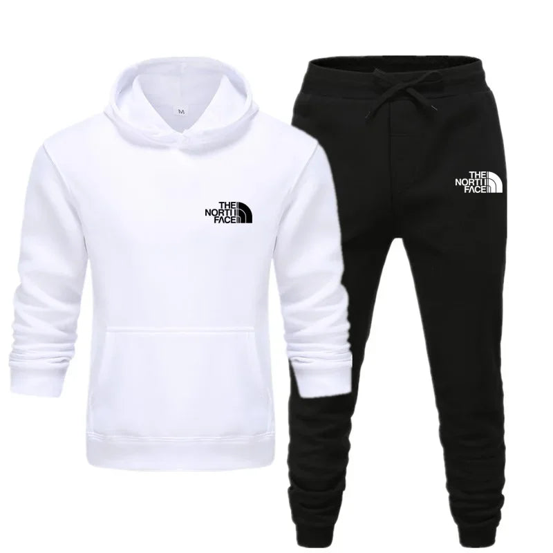 2025 Autumn Unisex Printed Casual Tracksuit – Hoodie & Joggers